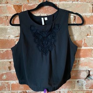 Black Crop Top- Frenchi